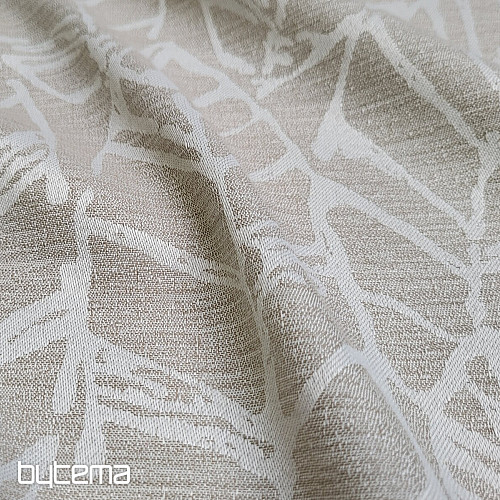 Tela decorativa MALVIA hojas beige