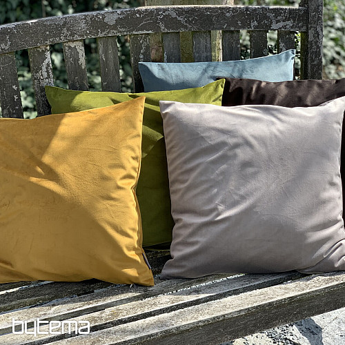 Funda terciopelo RIVIERA MOSTAZA