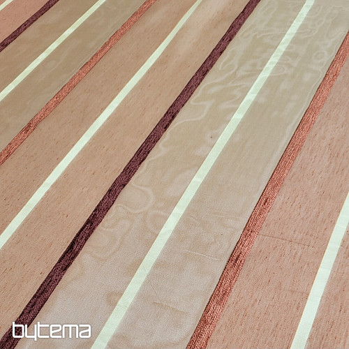 Tela decorativa con rayas.