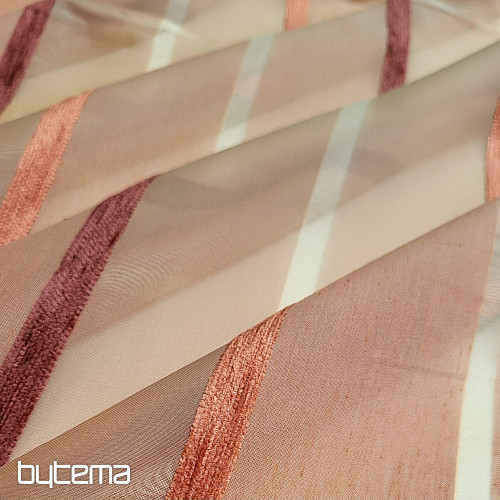 Tela decorativa con rayas.