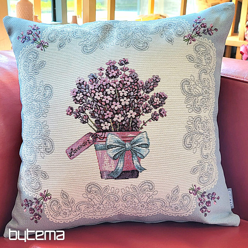 Funda de almohada tapiz ENCAJE LAVANDA