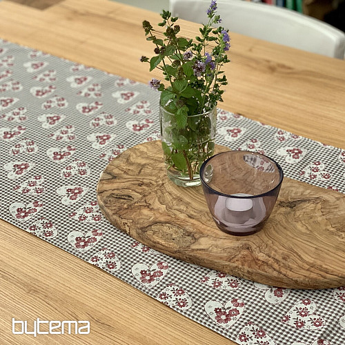 Mantel y mantón TOSCANA VALERY 17 CORAZONES