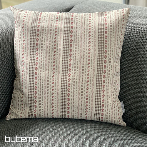 Funda de cojín TOSCANA RIGA STRIPE burdeos