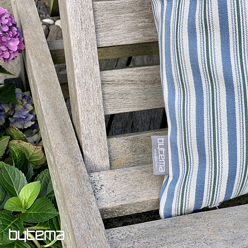 Funda de cojín TOSCANA MULTI STRIPE azul