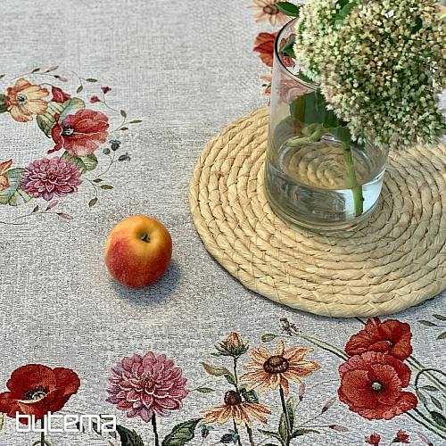 Tapiz de mantel y chal FLORES DEL PRADO