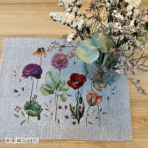 Tapiz de mantel y chal FLORES DEL PRADO