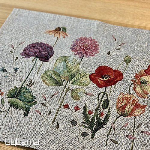 Tapiz de mantel y chal FLORES DEL PRADO