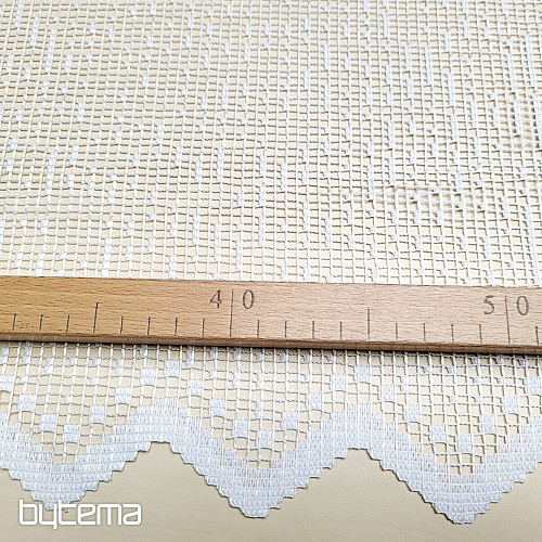 Cortina jacquard V 893 blanco