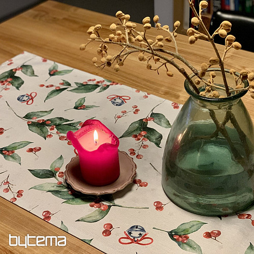 Mantel y pañuelo navideño CESMÍN VELKÁ