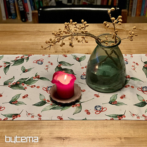 Mantel y pañuelo navideño CESMÍN VELKÁ