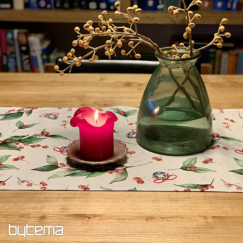 Mantel y pañuelo navideño CESMÍN VELKÁ
