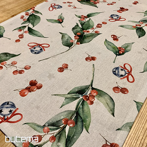 Mantel y pañuelo navideño CESMÍN VELKÁ