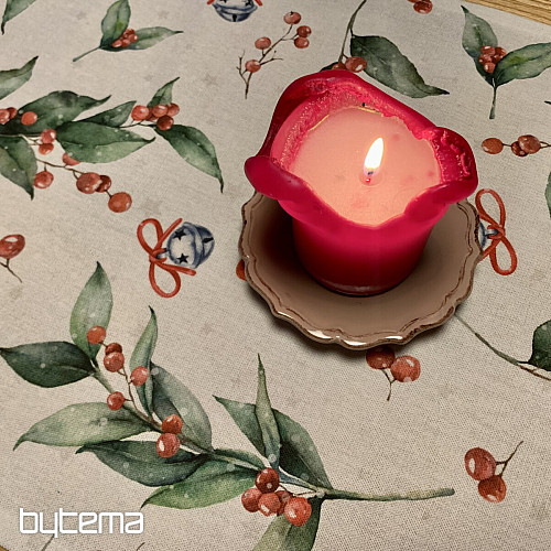 Mantel y pañuelo navideño CESMÍN VELKÁ