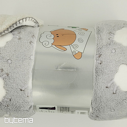 Manta infantil Ovečka gris claro