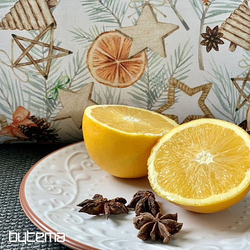 Revestimiento decorativo navideño NARANJAS SECAS