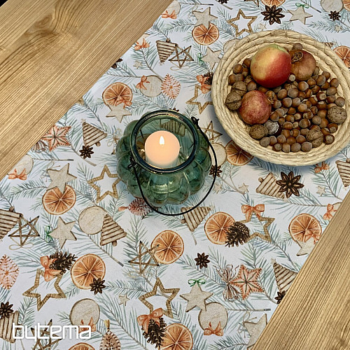 Mantel navideño NARANJAS SECAS