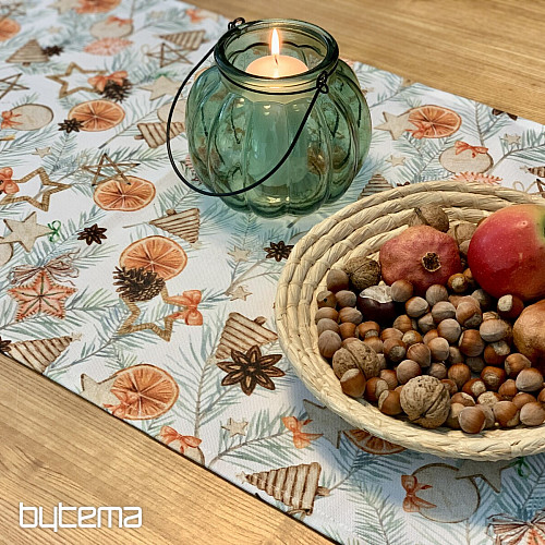 Mantel navideño NARANJAS SECAS