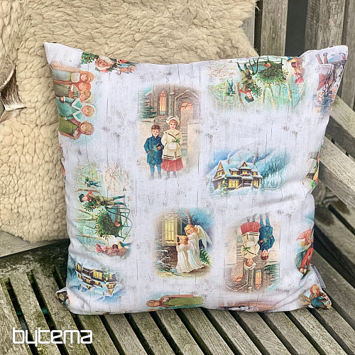 Funda decoración navideña NIÑOS EN INVIERNO
