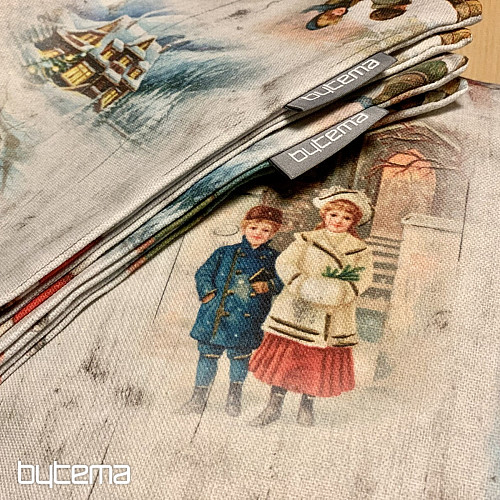 Funda decoración navideña NIÑOS EN INVIERNO