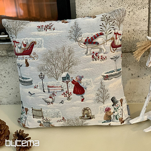 Funda tapiz navideño NIÑOS EN INVIERNO