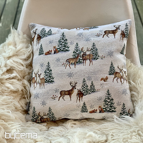 Funda tapiz navideño ANIMALES CERCA DEL ÁRBOL