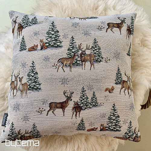 Funda tapiz navideño ANIMALES CERCA DEL ÁRBOL