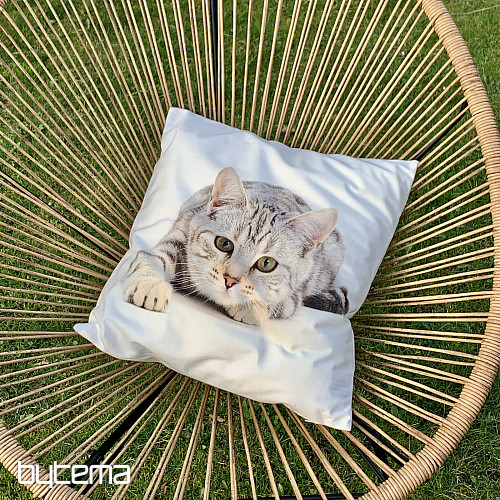 Funda de cojín decorativa GATO MENTIDO