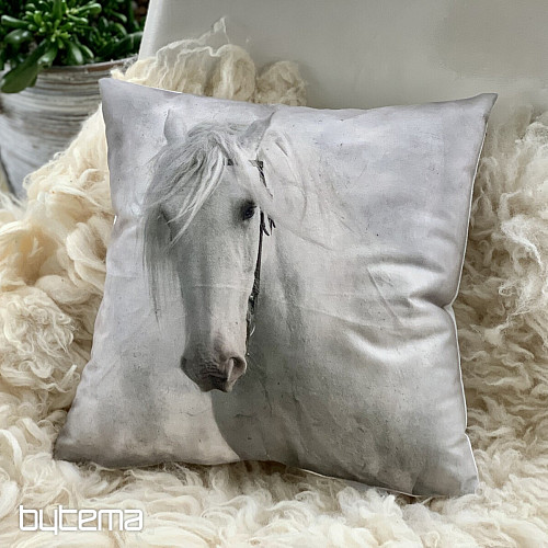 Funda de cojín decorativa CABALLO BLANCO
