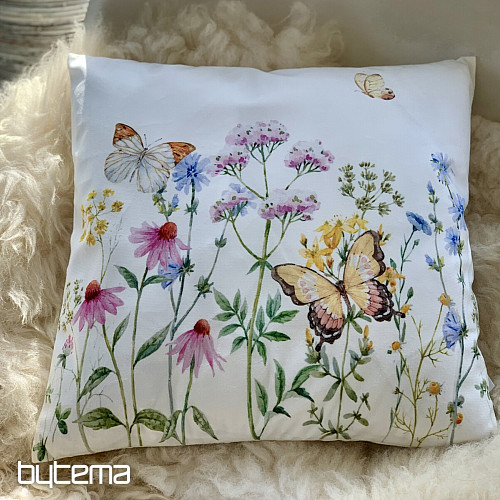 Funda de cojín decorativa MARIPOSAS PRADERA