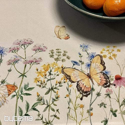 Mantel y bufanda MARIPOSAS DEL PRADO