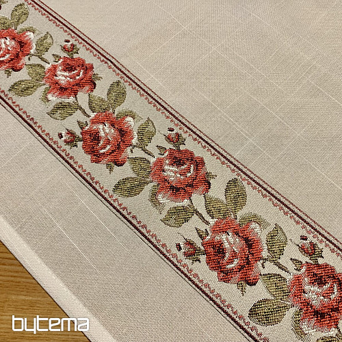 Mantel y mantón bordado ROSAS