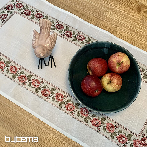 Mantel y mantón bordado ROSAS