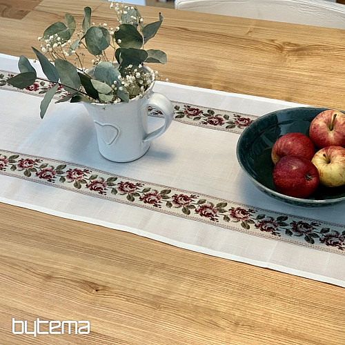 Mantel y mantón bordado ROSAS