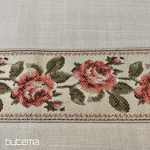 Mantel y mantón bordado ROSAS