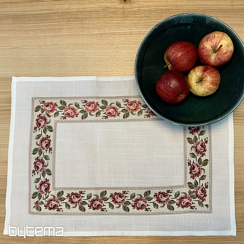 Mantel y mantón bordado ROSAS