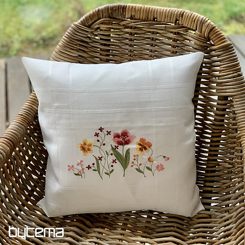 Funda de almohada bordada FLORES DEL JARDÍN