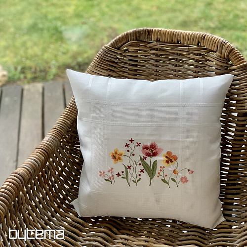 Funda de almohada bordada FLORES DEL JARDÍN