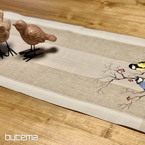 Mantel y bufanda bordados SÝKORKY