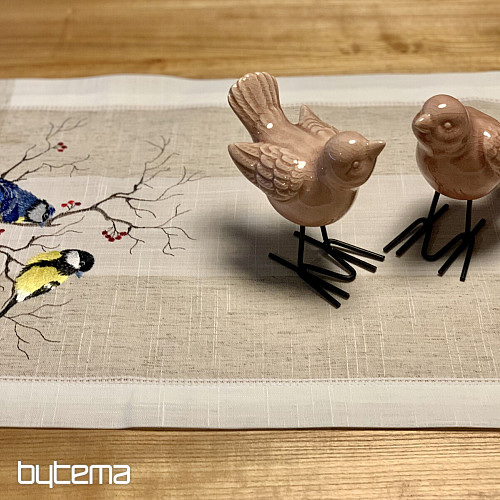 Mantel y bufanda bordados SÝKORKY