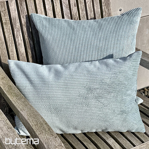 Funda de cojín decorativa DARVEN GRIS VERDE