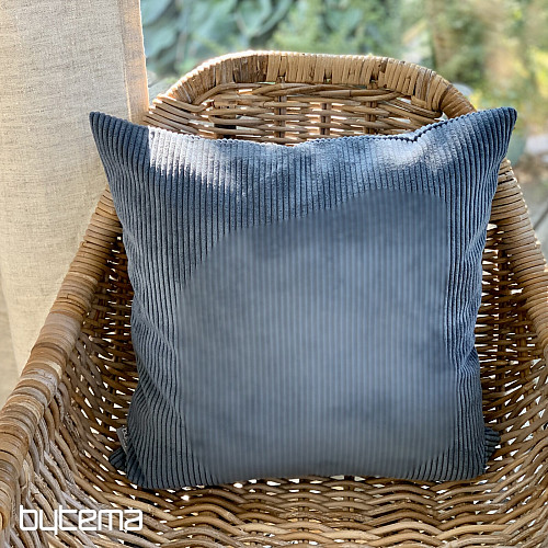 Funda de cojín decorativa DARVEN GRIS AZUL