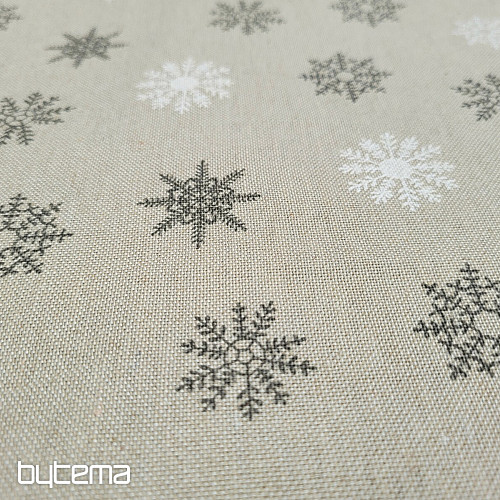 Tela decorativa FLAKES GRIS BLANCO