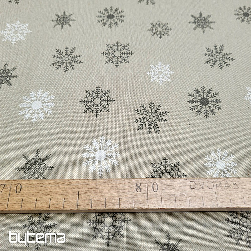 Tela decorativa FLAKES GRIS BLANCO