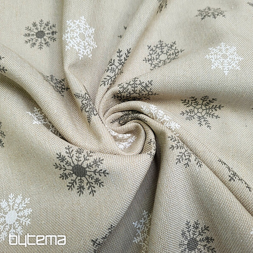 Tela decorativa FLAKES GRIS BLANCO