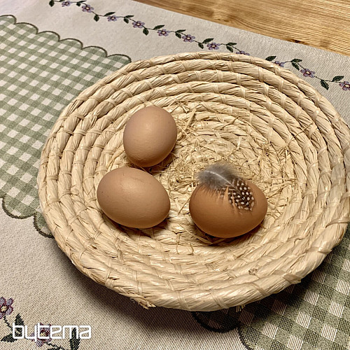 Mantel tapiz y bufanda HUSIČKA ZELENÉ KÁRO