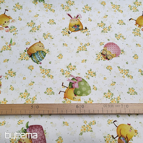 Tela decorativa POLLOS Y HUEVOS