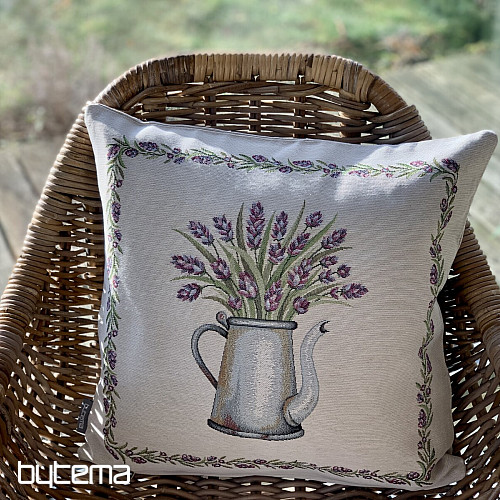 Funda de cojín tapiz LAVANDA EN MACETA