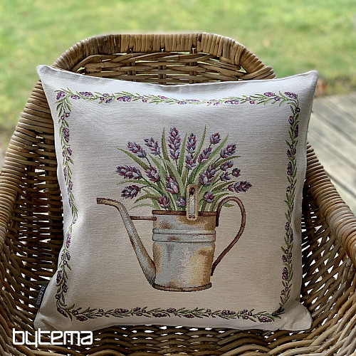 Funda de cojín tapiz LAVANDA EN MACETA II
