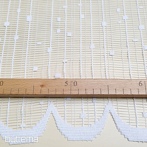 Cortina jacquard V 022 blanco
