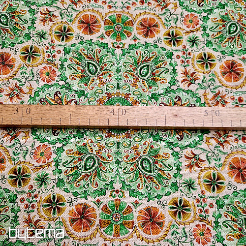 Tela decorativa INDIA verde